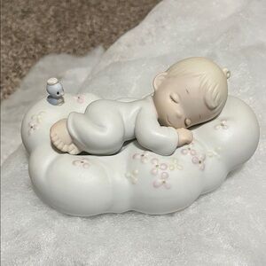 Sleeping Baby Figurine on Cloud